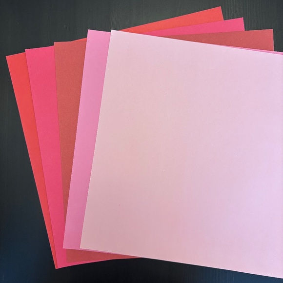 Pink & Red Valentine - Scrapbooking Bundle of Paper and Stickers - Picture 7 of 9